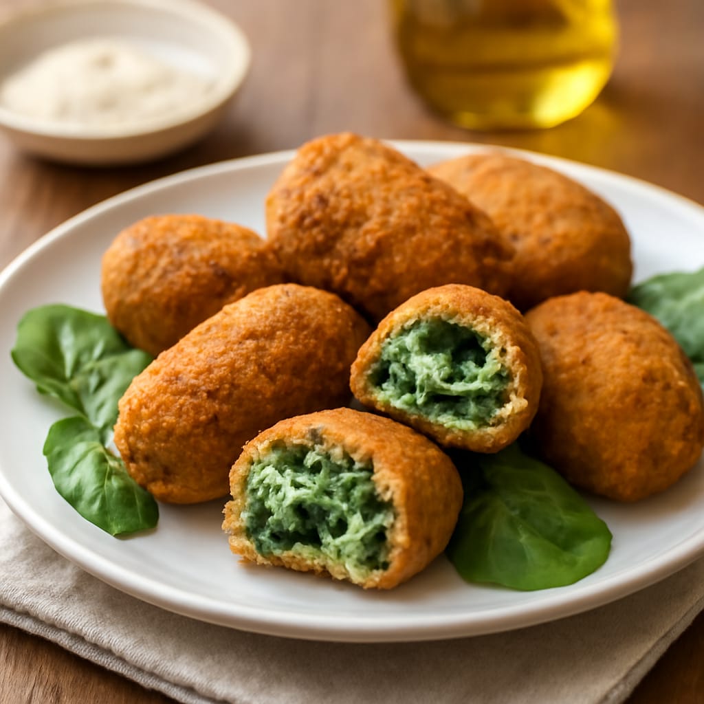 Croquetas de espinaca y ricotta