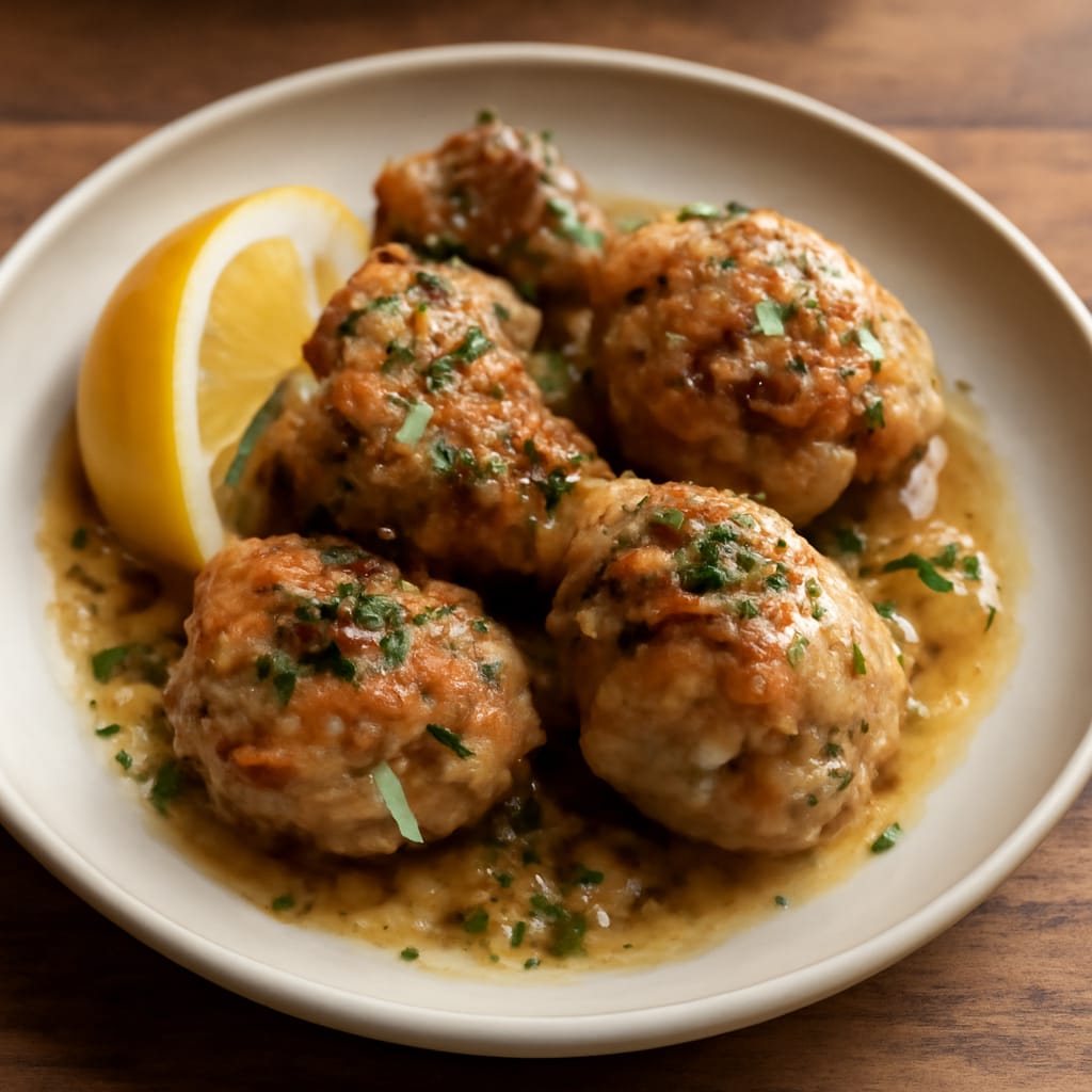 Pollo al ajillo con limón