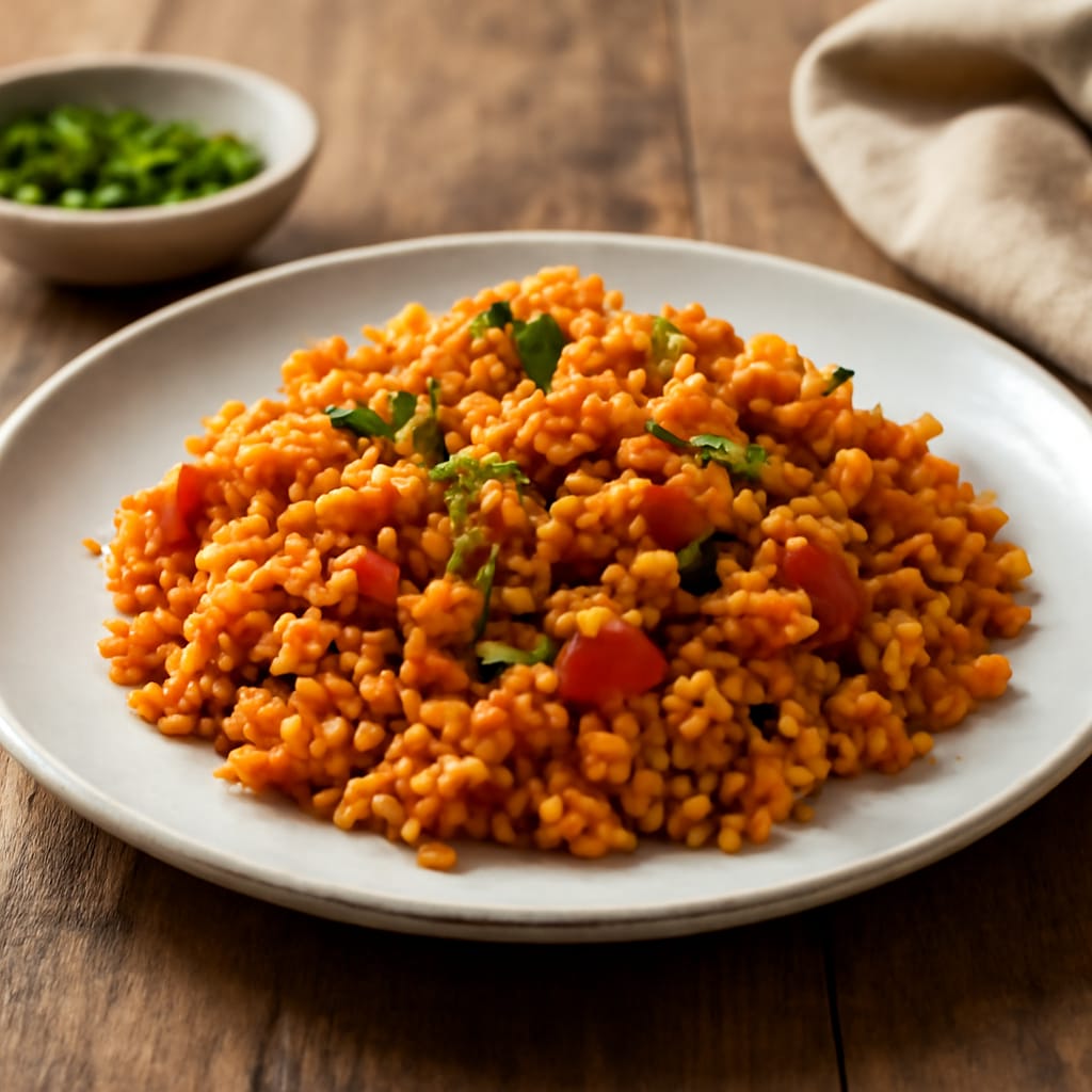 Bulgur con tomate y perejil