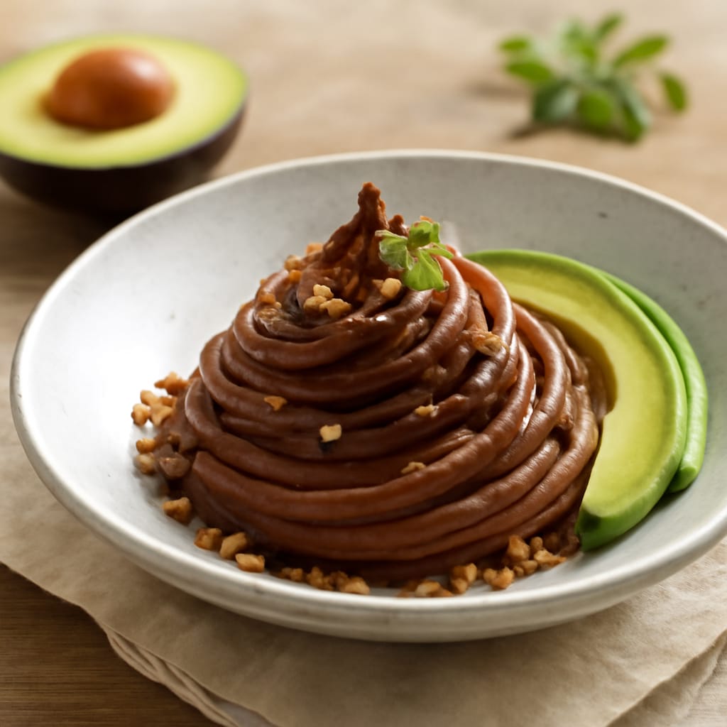 Mousse de aguacate y cacao