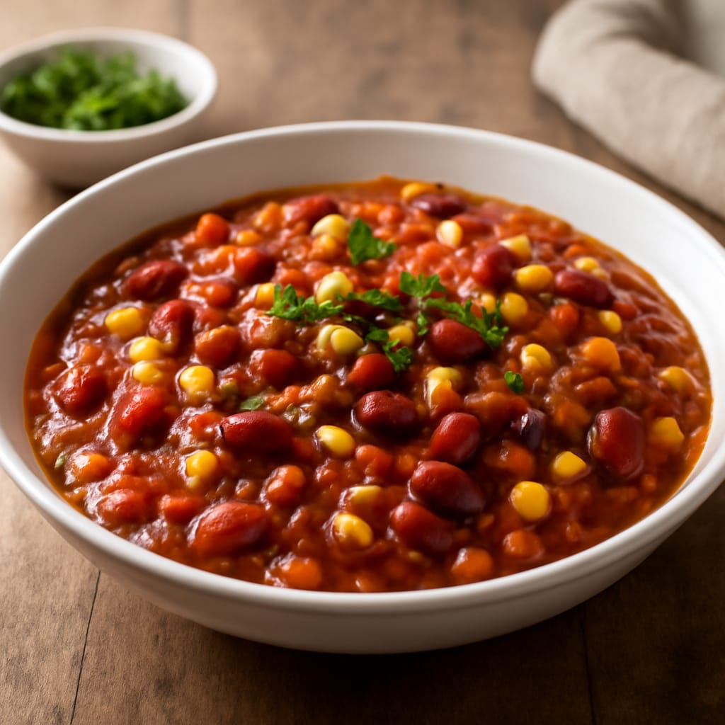 Chili sin carne rápido