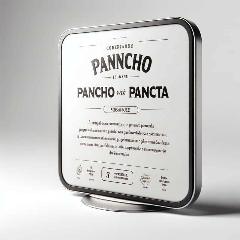 Pancho con panceta